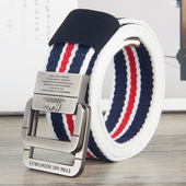 帆布腰带男士 带 青年学生户外牛仔裤 双环扣ins女潮流韩版 皮带工装