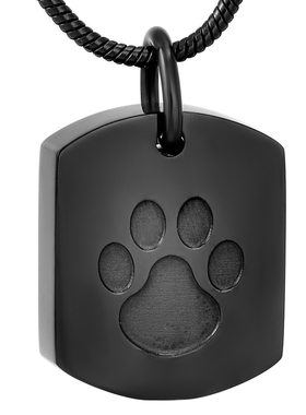 欧美钛钢不掉色防过敏骨灰盒吊坠