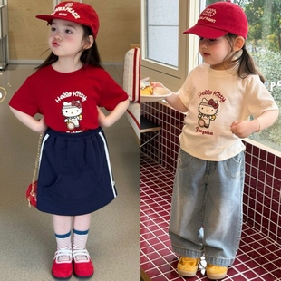 韩系Kitty短袖 Opao 3023女童2026春款