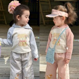 小狗印花连帽卫衣 女童2026春款 橙小七 26001