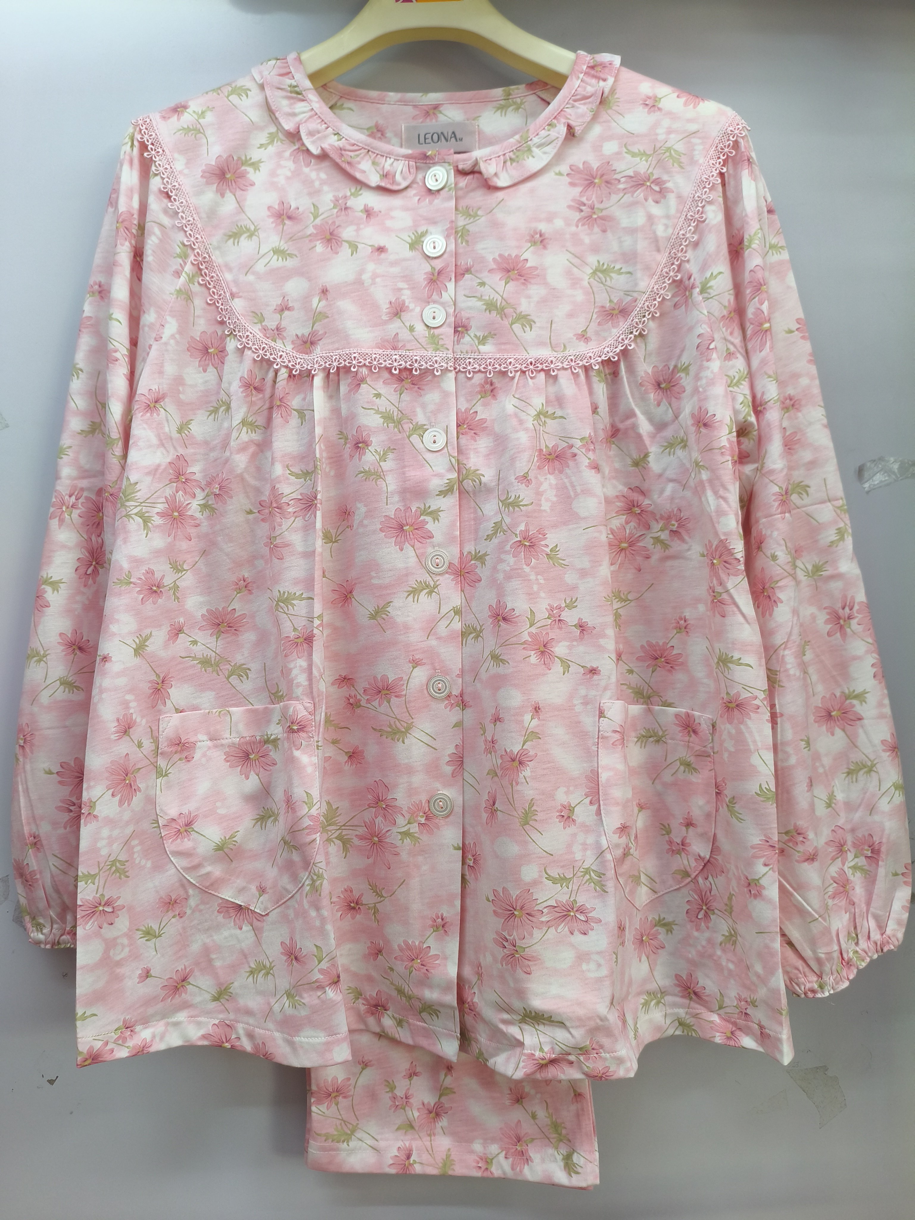 莉安娜香港品牌宽松妈妈舒适家居服1626404
