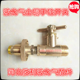 液化气角阀接头手轮开关煤气钢瓶全铜充气导枪导气管充装配件包邮