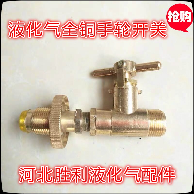 液化气角阀接头手轮开关煤气钢瓶全铜充气导枪导气管充装配件包邮