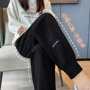 束脚运动裤女春秋款2022新款大码裤子加绒女裤夏季小个子休闲卫裤
