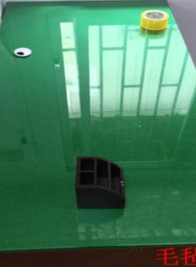 会议室办公桌绿色垫玻璃板桌布背景布毛毡条纹绿毯垫餐桌防滑桌垫