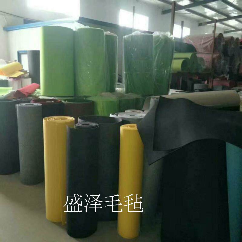 彩色背胶毛毡书画毡垫学校宣传栏工业毡布包包专用毛毡3mm 1*1米