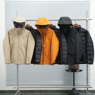 可家钢标三合一羽绒服男女士石墨烯内胆保暖羽绒服鹅绒服外套户外