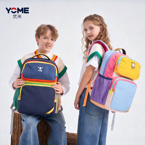 yome小学生减负护脊超轻书包