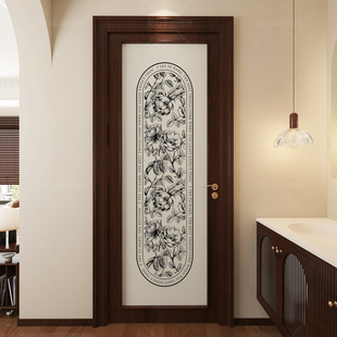 厕所门贴纸装饰浴室玻璃贴膜防走光卫生间门遮丑改造贴画自粘防水