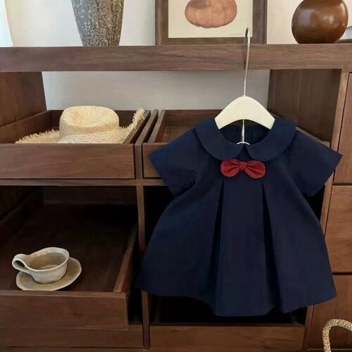 韩版女童夏季小香风JK连衣裙