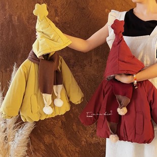 加绒加厚保暖公主外套宝宝棉袄潮 棉服2025新款 本期bi入 女童冬季