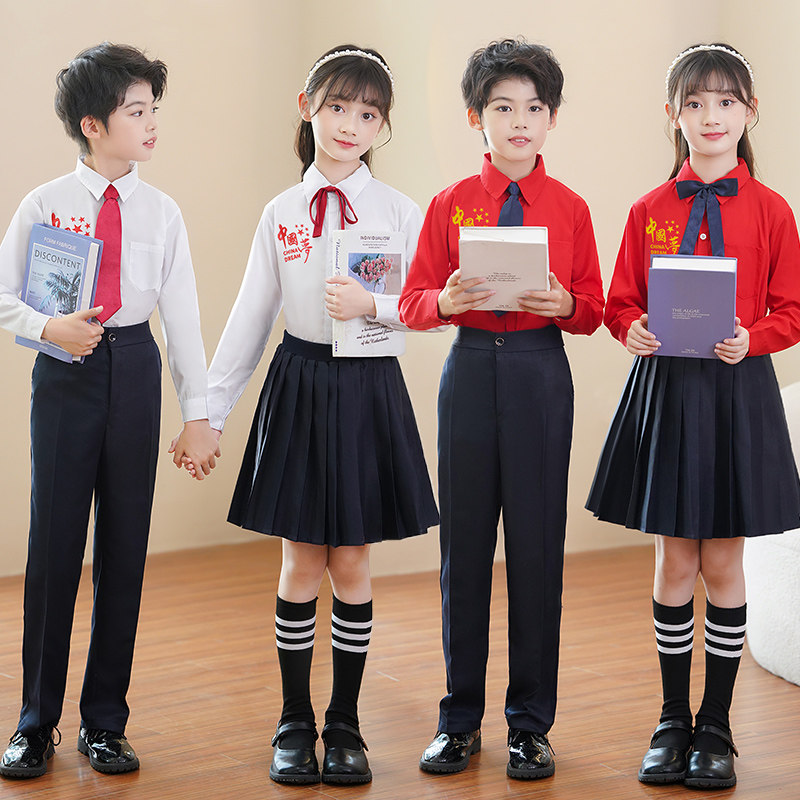 中小学生大合唱表演服装英伦风校服班服朗诵演出服儿童幼儿园园服
