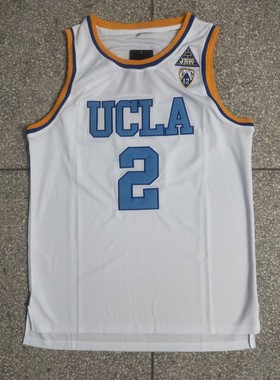 NCAA加州大学洛杉矶分校2号朗佐-鲍尔蓝色 白色 速干运动健身球衣