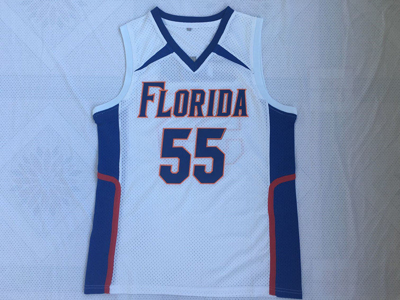 NCAA佛罗里达大学贾森&middot;威廉姆斯55号白色刺绣球衣