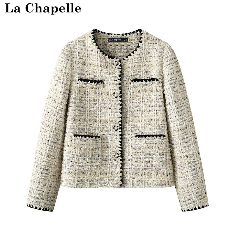拉夏贝尔/La Chapelle小香风外套秋新款法式气质名媛粗花呢上衣女使用感如何?
