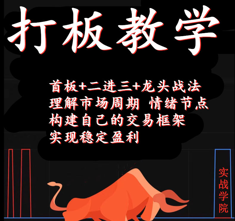 短线交易打板战法首板龙头战法股票教学炒股影片分时图教程2024