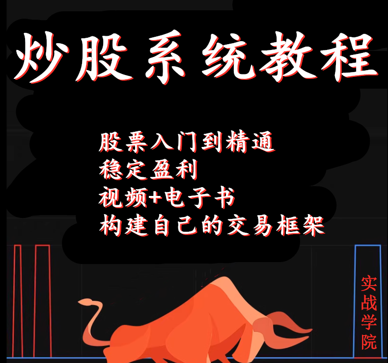 炒股从入门到精通股票基础知识认知视频教学K线技术行为金融教程
