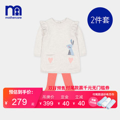 mothercare英国婴儿套装2019秋装新款婴儿连衣裙针织裤袜2件套