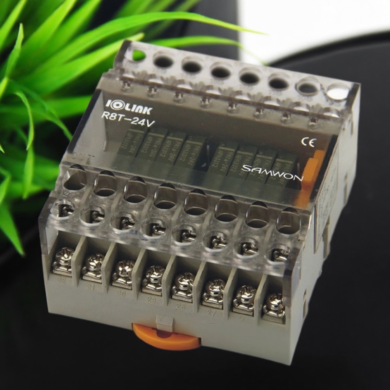 三元继电器模组8点输出模块；R8T-YC R8T-24V,DC24v