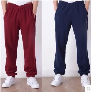 弹力运动裤 肥佬小脚裤 男加肥加大码 卫裤 胖子 宽松针织薄款 春夏款