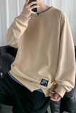 秋冬新款时尚大码港风圆领套头T恤卫衣男女款XZ1415-2#W5516#，男装卫衣，星座301D-4(原星座1004-4）