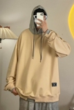 新款时尚韩版宽松连帽港风卫衣外套XZ1415-2#W5604#，男装卫衣，星座301D-4(原星座1004-4）