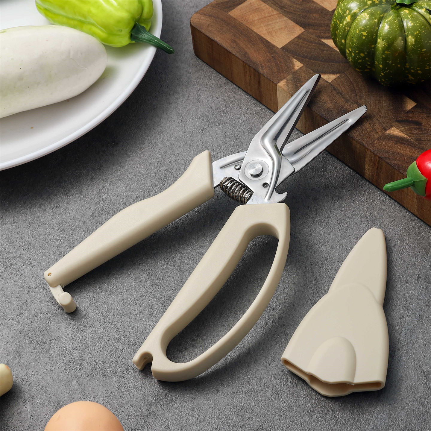 PP+不锈钢特色厨房剪刀