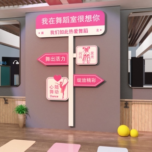舞蹈房教室氛围感布置培训机构网红打卡背景形象文化墙面装饰挂画