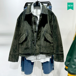 冬季 直筒天鹅绒斜纹夹克夹棉外套3833306 新品 修身 529 男装 柜859