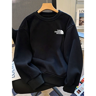 圆领潮流新款 男装 奥特莱斯秋冬季 印花百搭上衣秀禾服 奥莱