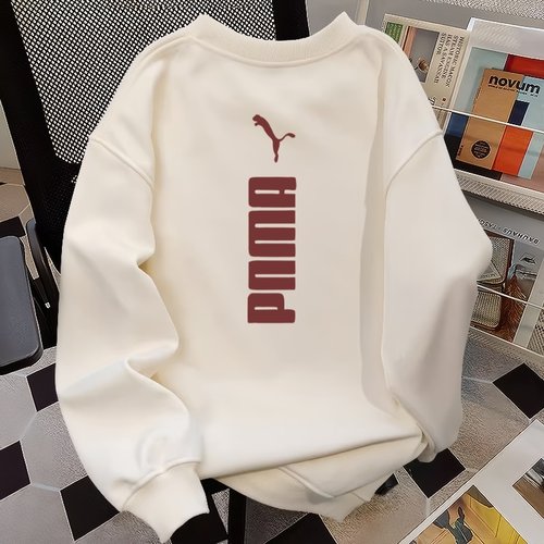 【奥莱】奥特莱斯2025秋冬新款品牌印花重磅卫衣男女情侣圆领上衣