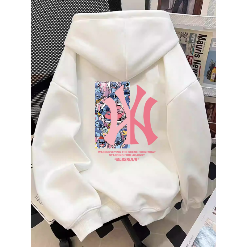 【奥莱】奥特莱斯潮牌男女情侣秋款休闲连帽卫衣长袖男生秋冬款