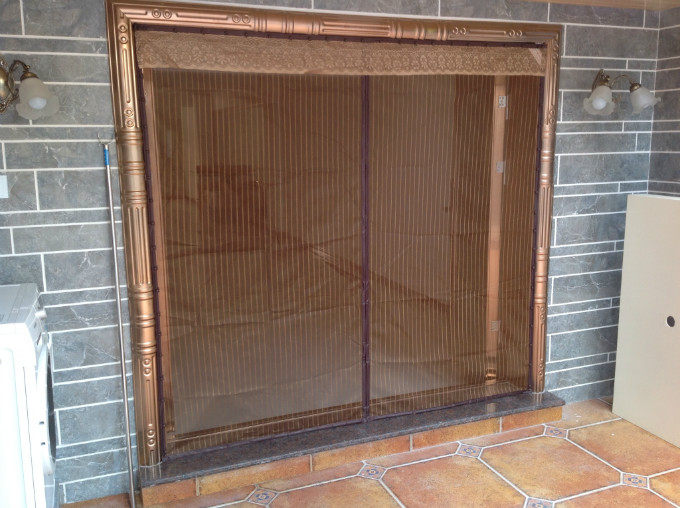 骄阳防蚊门帘 新款静音防蚊蝇纱门 磁性软纱门纱窗 沙门定做条纹