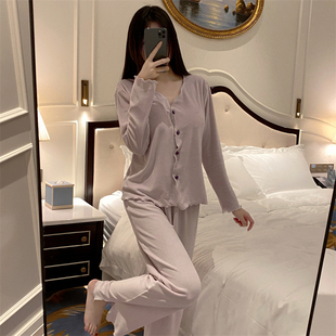 2025年新款珊瑚绒睡衣女带胸垫海岛绒高级感香芋紫秋冬保暖家居服