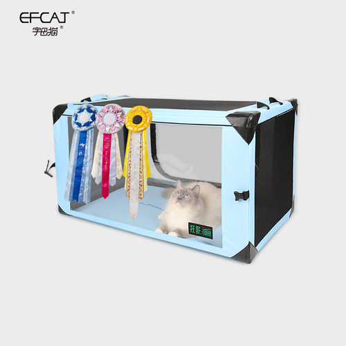 猫咪赛笼展示笼透明网面一键折叠