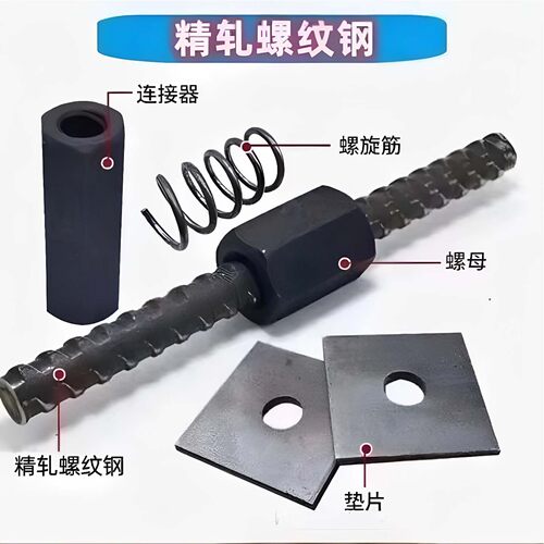 直营精轧螺纹钢桥梁预应力锚杆 免费定尺切割钢材 螺母垫板连接器 - 封面