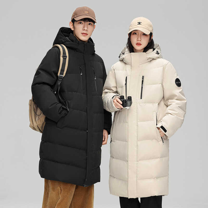 雪中飞中长款羽绒服外套女
