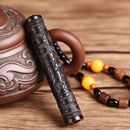 创意送男朋友电子点烟器吹一吹老公父亲节生日礼物高档 充电打火机黑檀木雕刻火折子防风复古个性 礼盒装