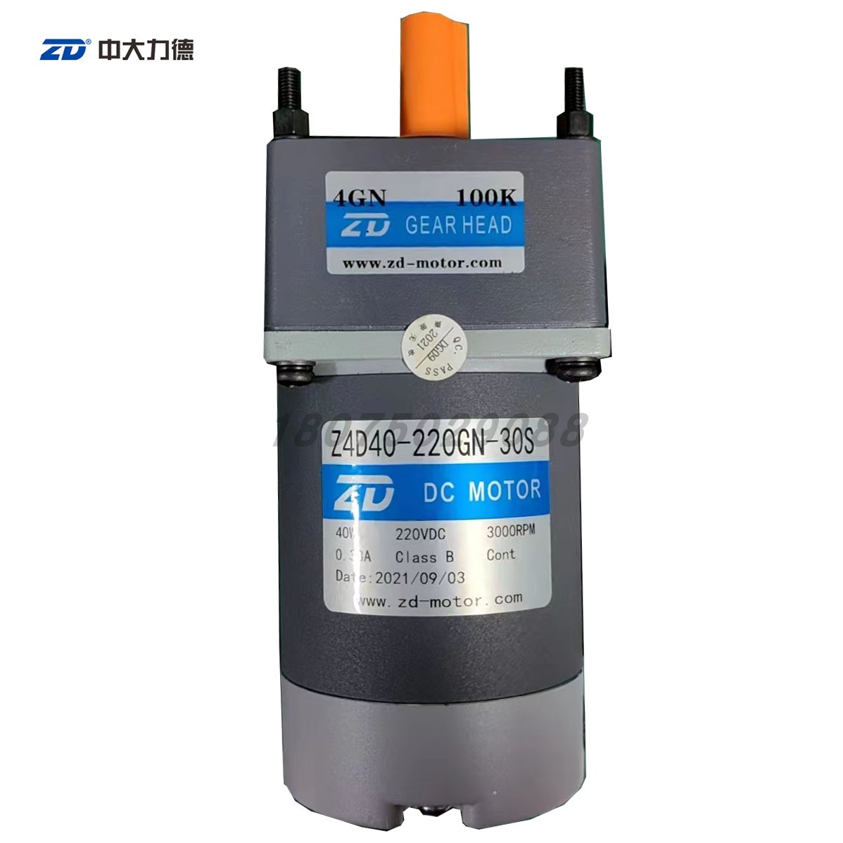 ZD中大直流电机马达40W 220V180V Z4D40-220GN-30S 4GN100K