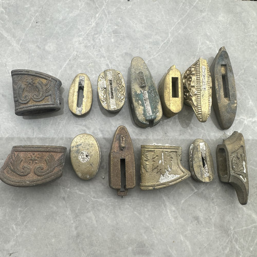 工厂处理 刀具护手 雕花铜护手铜档头铜尾档 直刀刀胚DIY配件零件