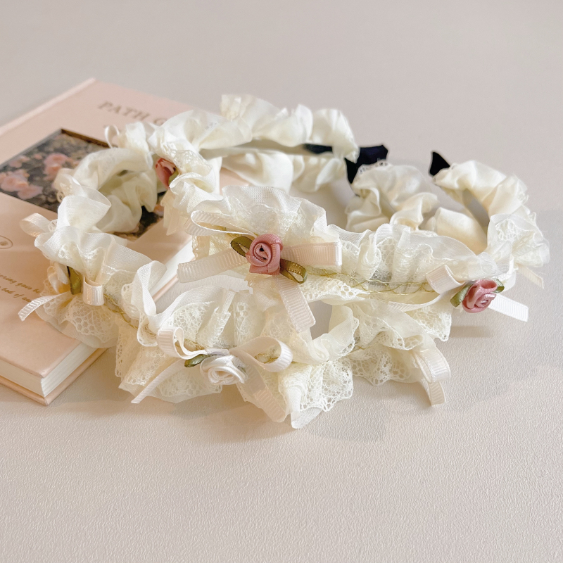 本守造原创手工珍珠玫瑰蝴蝶结