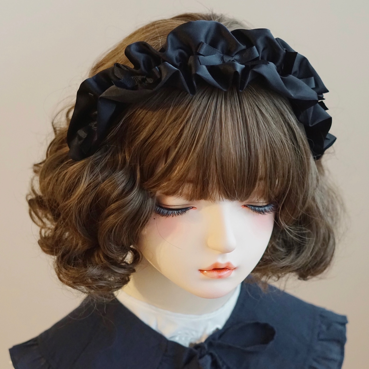 本守造原创手工褶皱荷叶蝴蝶结