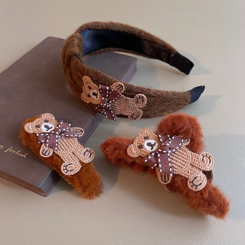 守造原创小熊发箍头箍发夹