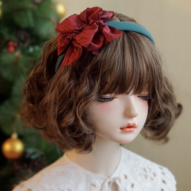 本守造原创手工蝴蝶结发箍头箍圣诞绿撞色,饰品/流行首饰/时尚饰品新,发饰,淘宝优惠券,粉丝福利购,淘宝优惠卷