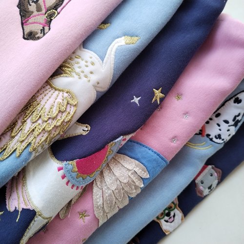 【猫耳】2-10码 英单JOU女童圆领加绒贴布刺绣春秋卫衣儿童外套