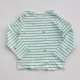 T恤衫 200克棉 12码 英JOU女童纯棉条纹春秋长袖 猫耳