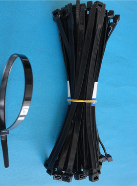 A8*150MM黑色尼龙防火94V-2等级防水耐酸耐腐蚀国标尼龙ＰＡ66带