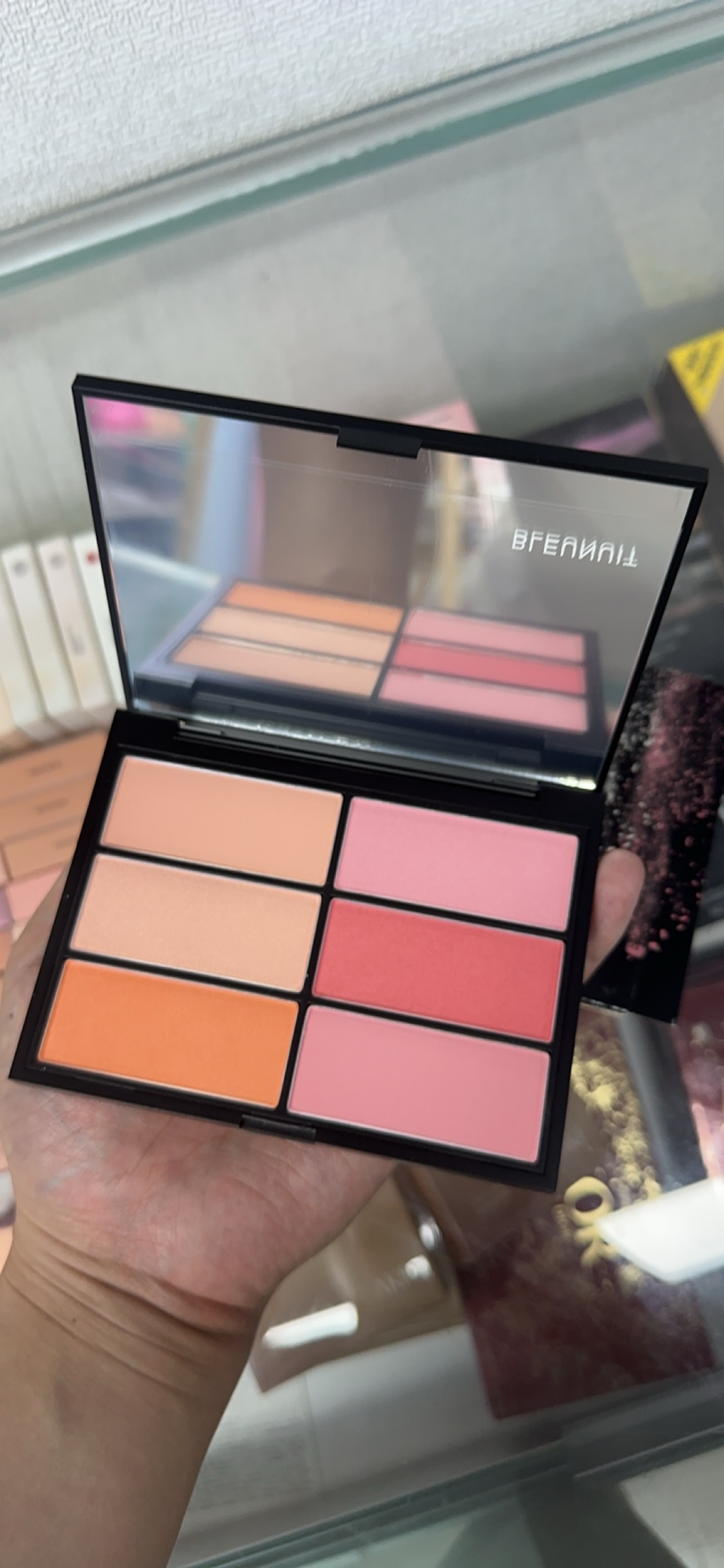 深蓝彩妆6色腮红胭脂自然裸妆清透修颜提亮肤色防水持久