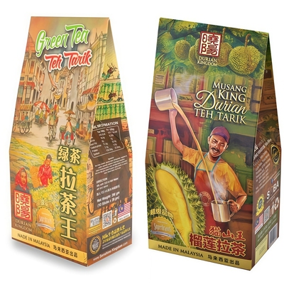 晓阳猫山王榴莲拉茶330克