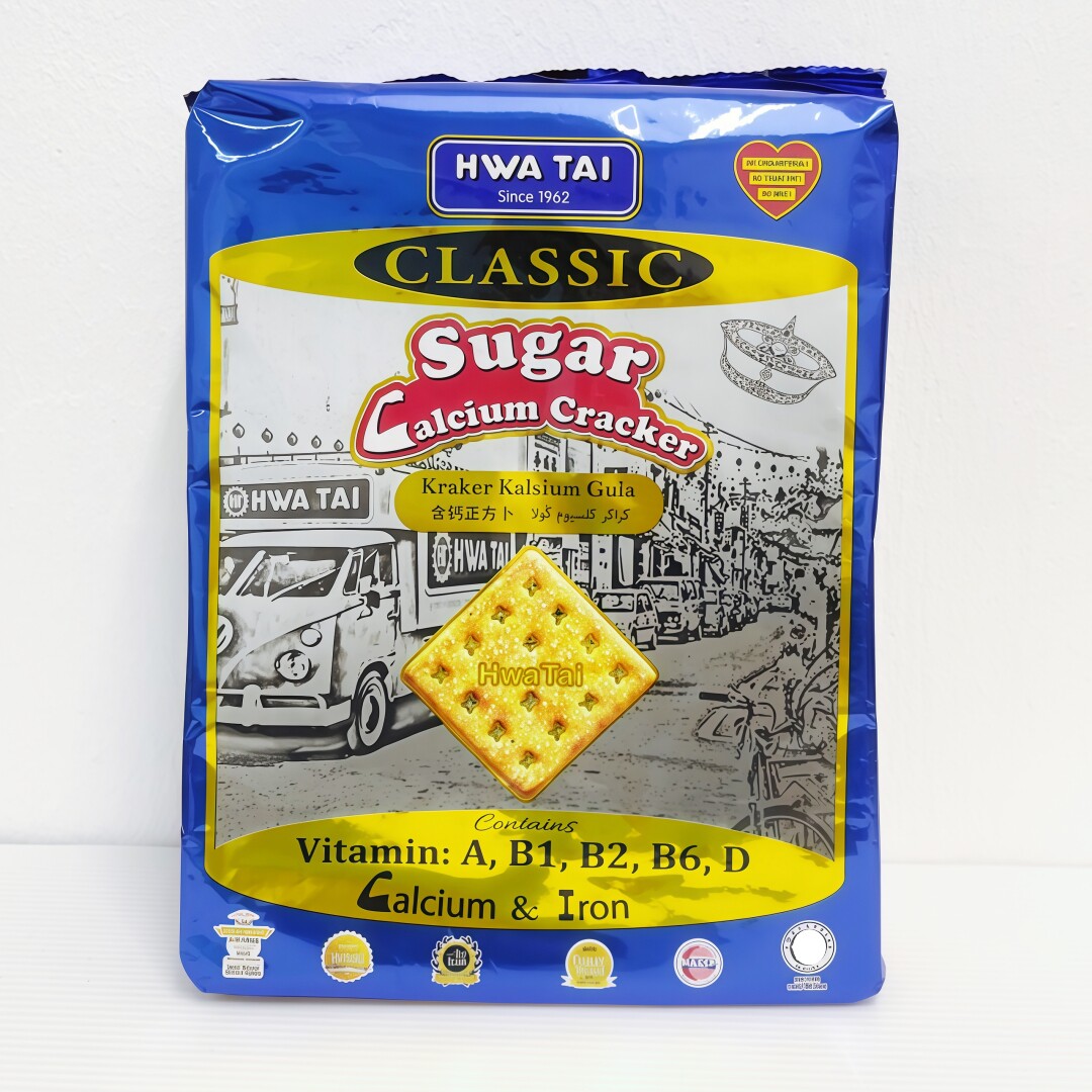 HWA TAI Classic Sugar Calcium Cracker 华泰经典糖钙饼干 300g